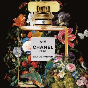 Tavla av en parfymflaska från Chanel